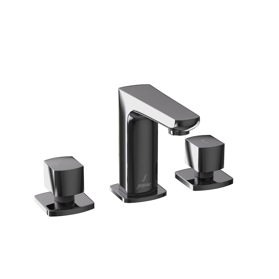 Picture of 3 hole Basin Mixer - Black Chrome