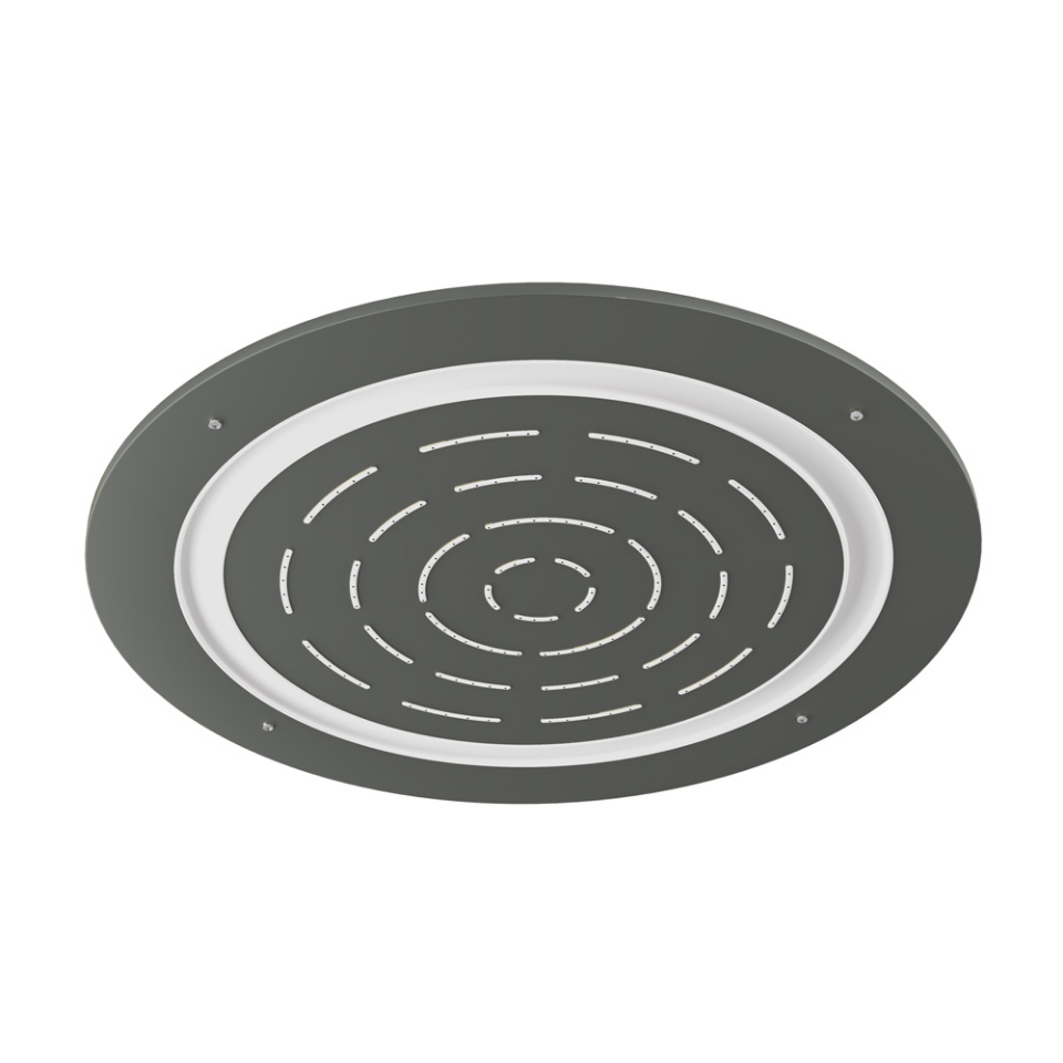 Picture of Maze Prime Round Shape Single Function Shower - Graphite
