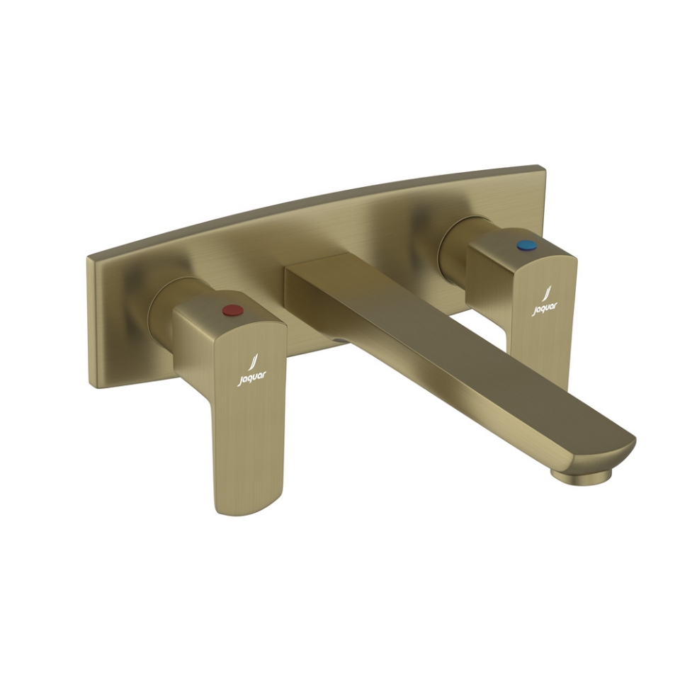 Picture of 3 Hole Basin Mixer Wall Mounted - Antique Bronze