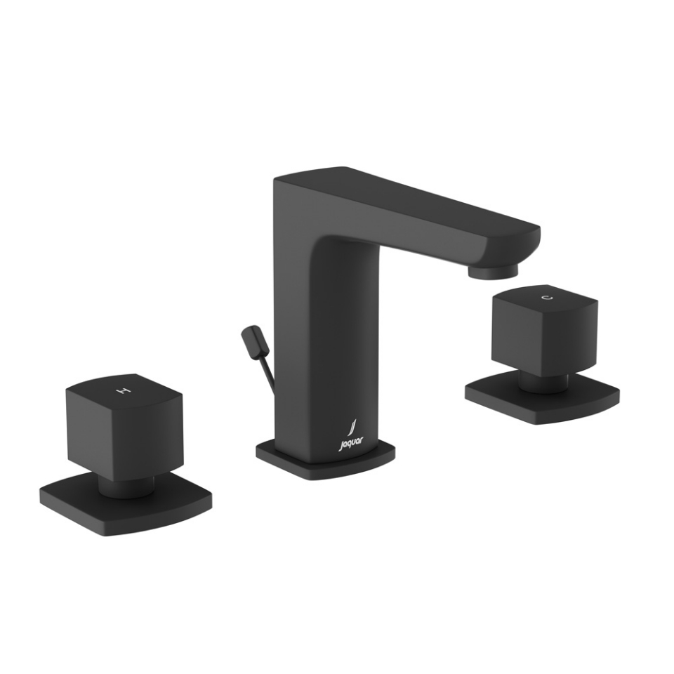 Picture of 3 Hole Basin Mixer with Popup Waste - Black Matt