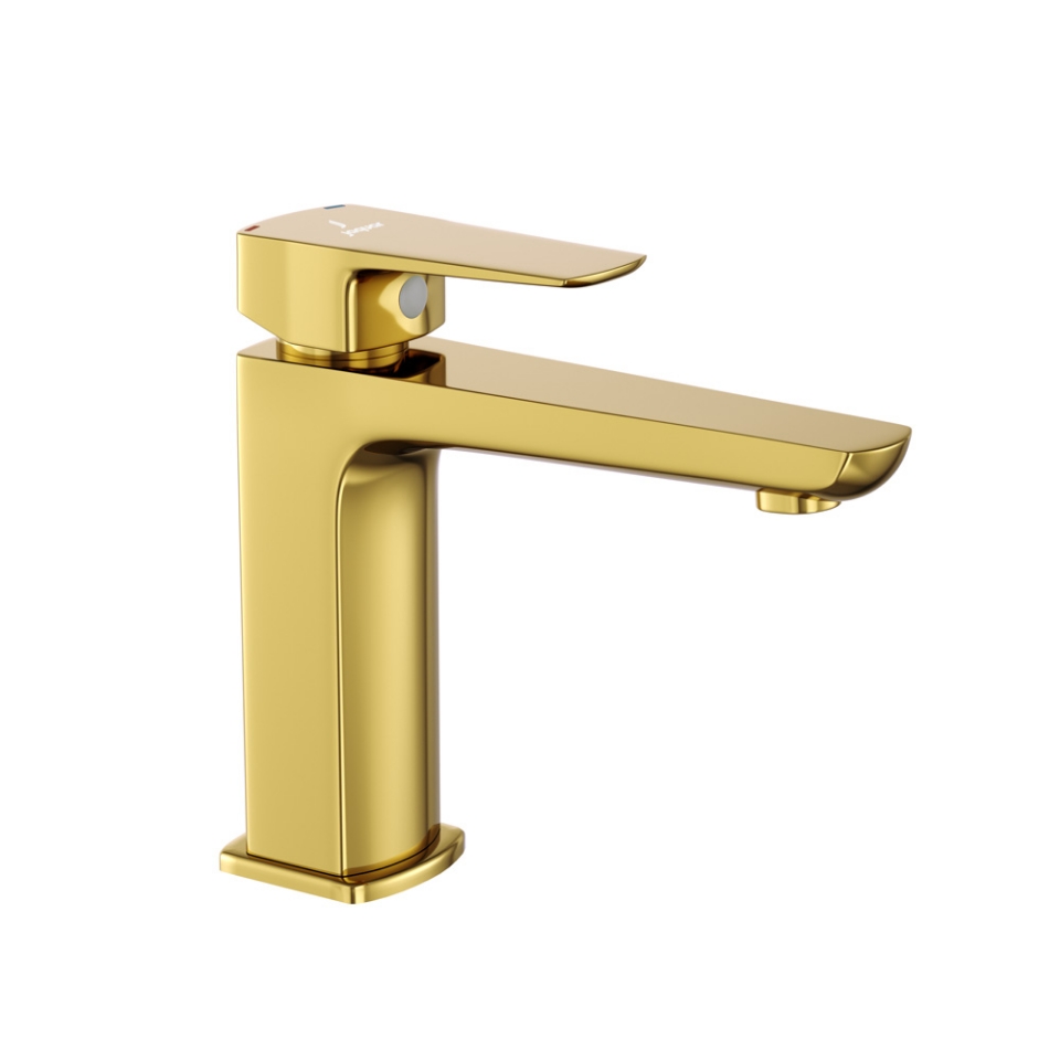 Picture of Single Lever Basin Mixer - Gold Bright PVD