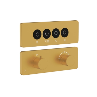 Picture of Exposed Part Kit of CLOUD Touch Shower System with 4 outlets - Gold Matt PVD