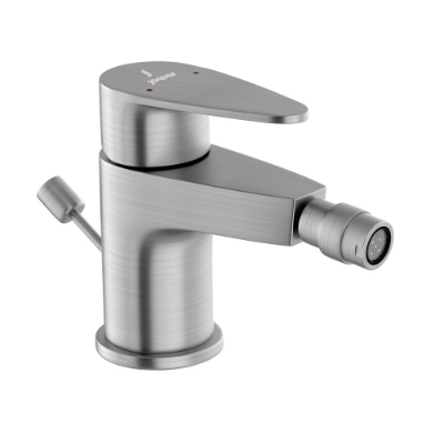 Picture of Single Lever Bidet Mixer with Popup Waste - Stainless Steel