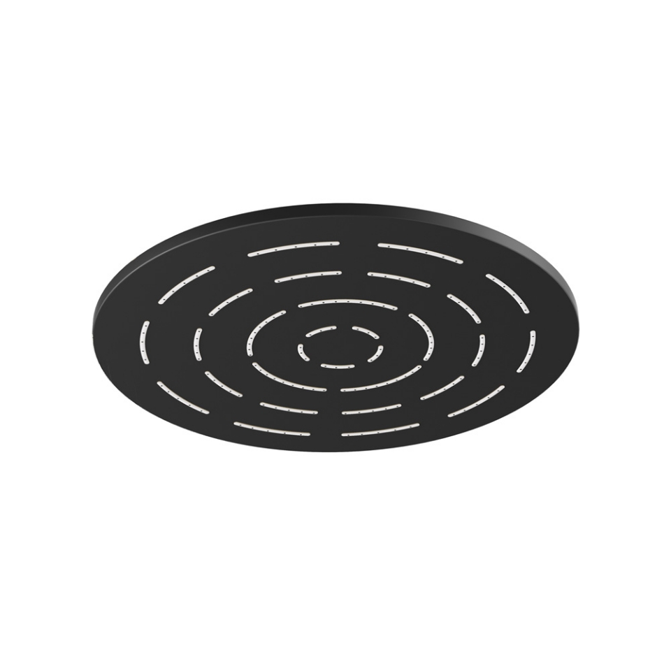 Picture of Single Function Round Shape Maze Overhead Shower - Black Matt