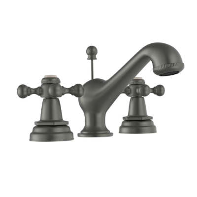 Picture of 3 hole Basin Mixer with pop-up-waste - Graphite