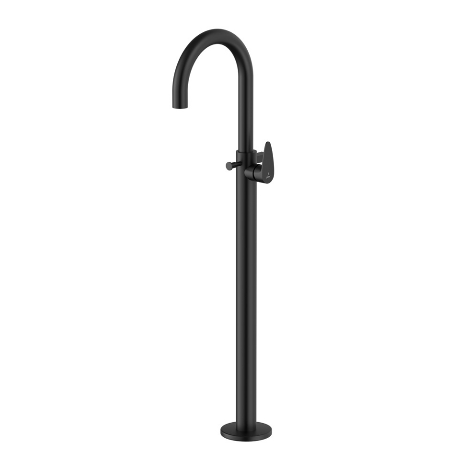 Picture of Vignette Prime Exposed Parts of Floor Mounted Single Lever Bath Mixer - Black Matt