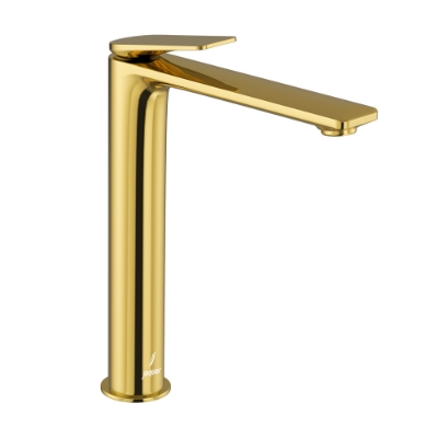 Picture of Single Lever High Neck Basin Mixer - Gold Bright PVD