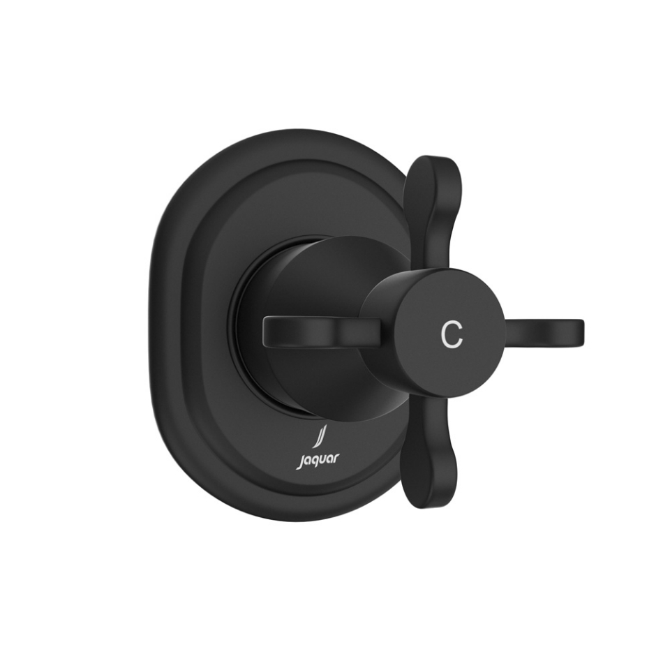 Picture of In-wall Stop Valve Hot Only - Black matt